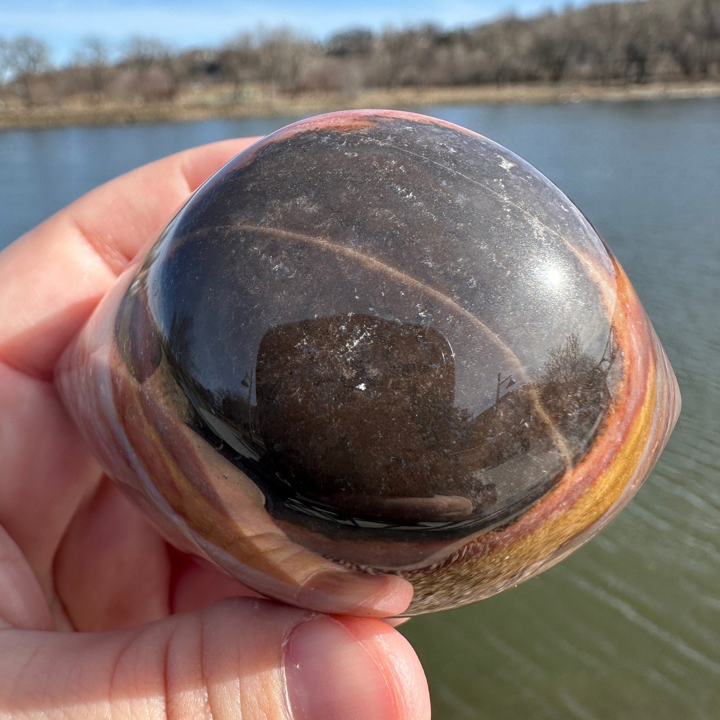 Large Shiva Agate Eye from India | Eye Of Shiva Crystals | Third Eye Agate Carved Crystals | Gems & Minerals | Crystal Collector Home Decor