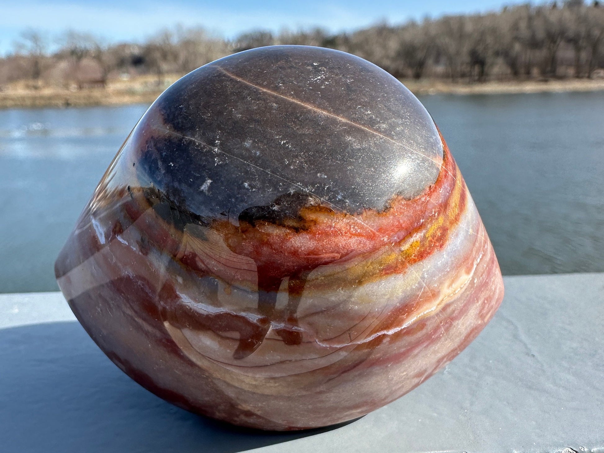 Large Shiva Agate Eye from India | Eye Of Shiva Crystals | Third Eye Agate Carved Crystals | Gems & Minerals | Crystal Collector Home Decor