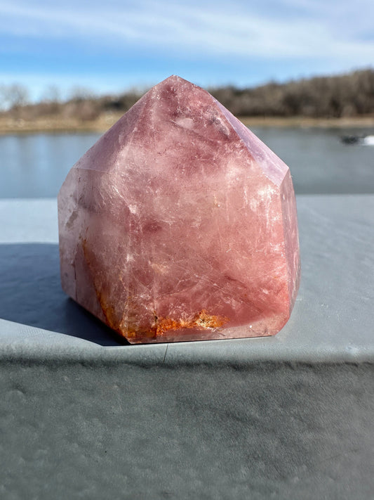 Rare Pink Lithium Point from Brazil | Lithium Tower | Lithium Crystal | Rare Crystals | Pink Lithium Crystal | Lithium Quartz