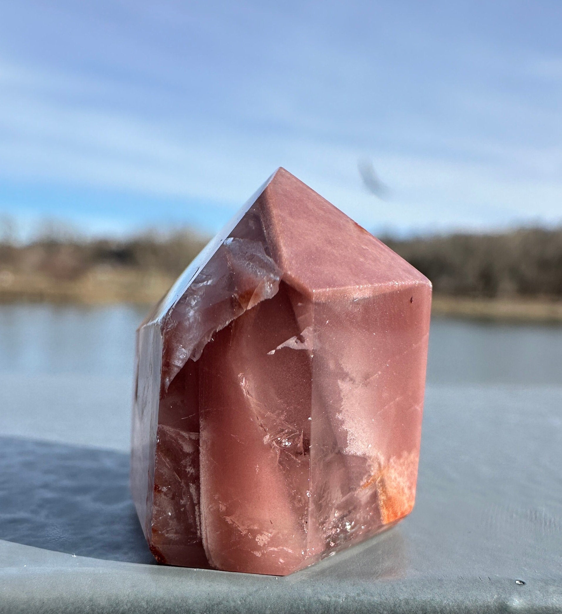 Rare Pink Lithium Point from Brazil | Lithium Tower | Lithium Crystal | Rare Crystals | Pink Lithium Crystal | Lithium Quartz