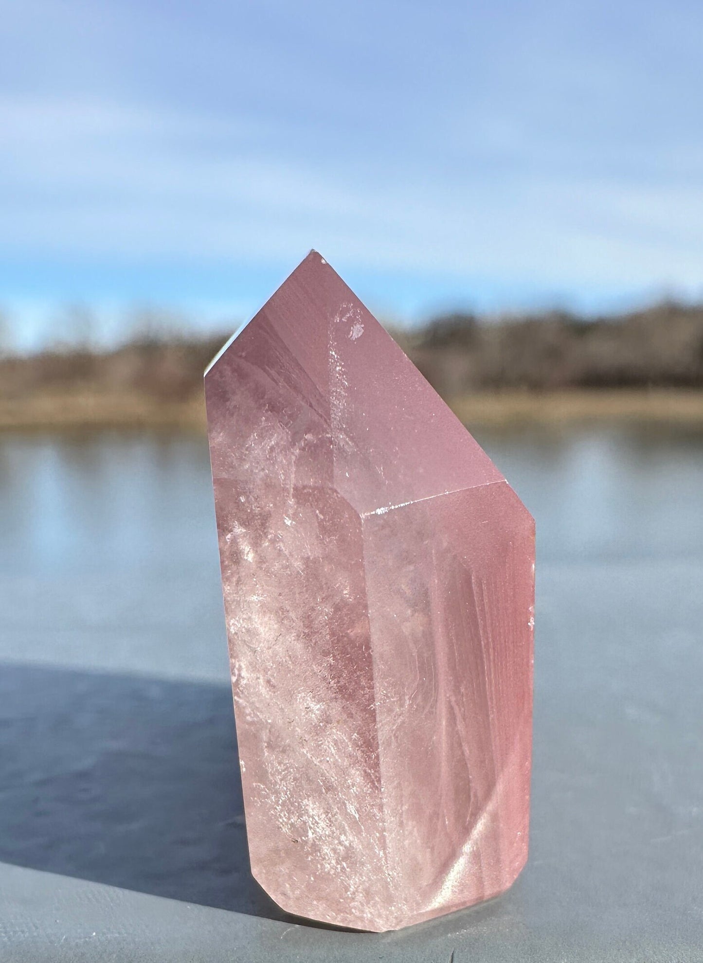 Rare Pink Lithium Point from Brazil | Lithium Tower | Lithium Crystal | Rare Crystals | Pink Lithium Crystal | Lithium Quartz