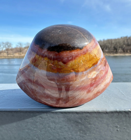 Large Shiva Agate Eye from India | Eye Of Shiva Crystals | Third Eye Agate Carved Crystals | Gems & Minerals | Crystal Collector Home Decor