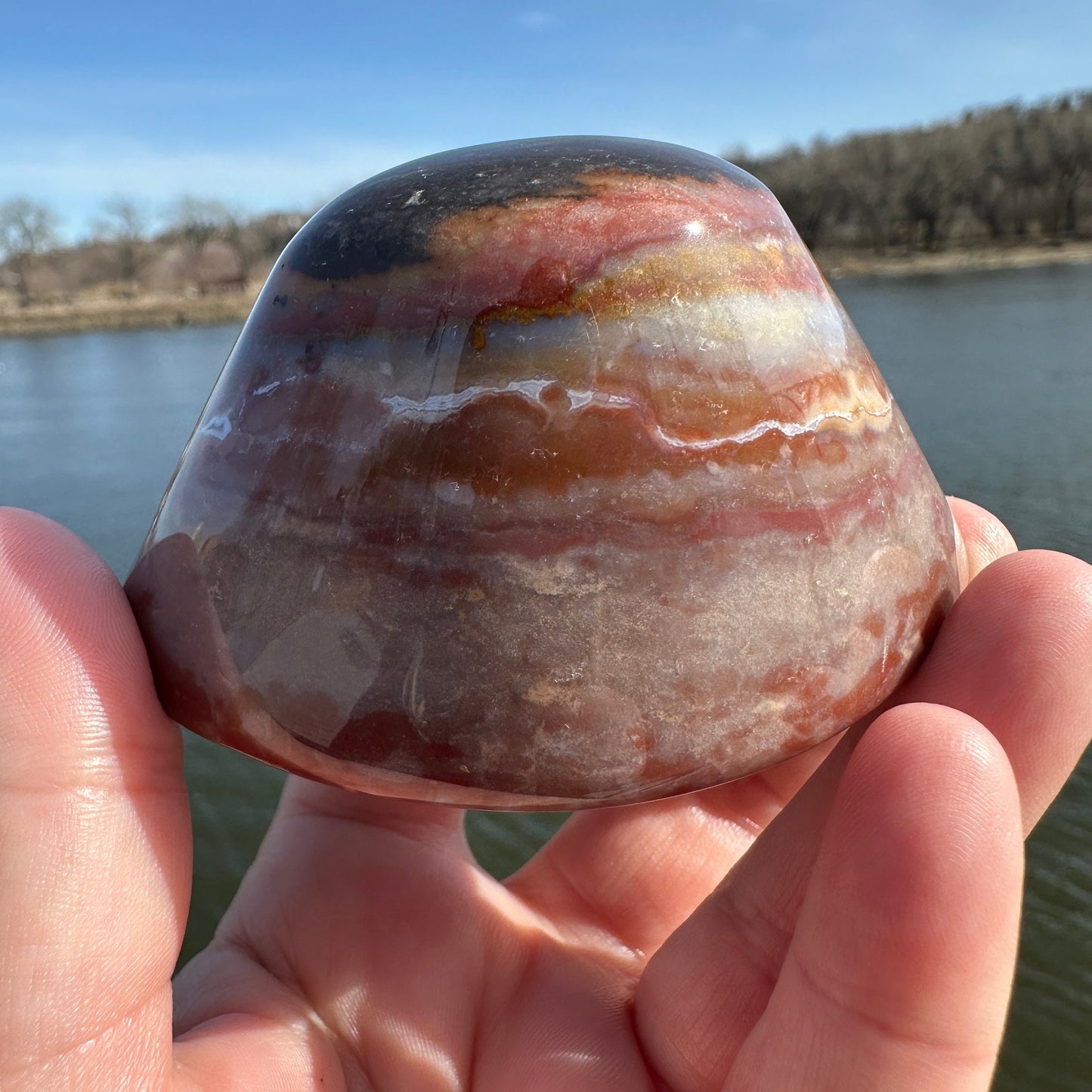 Large Shiva Agate Eye from India | Eye Of Shiva Crystals | Third Eye Agate Carved Crystals | Gems & Minerals | Crystal Collector Home Decor