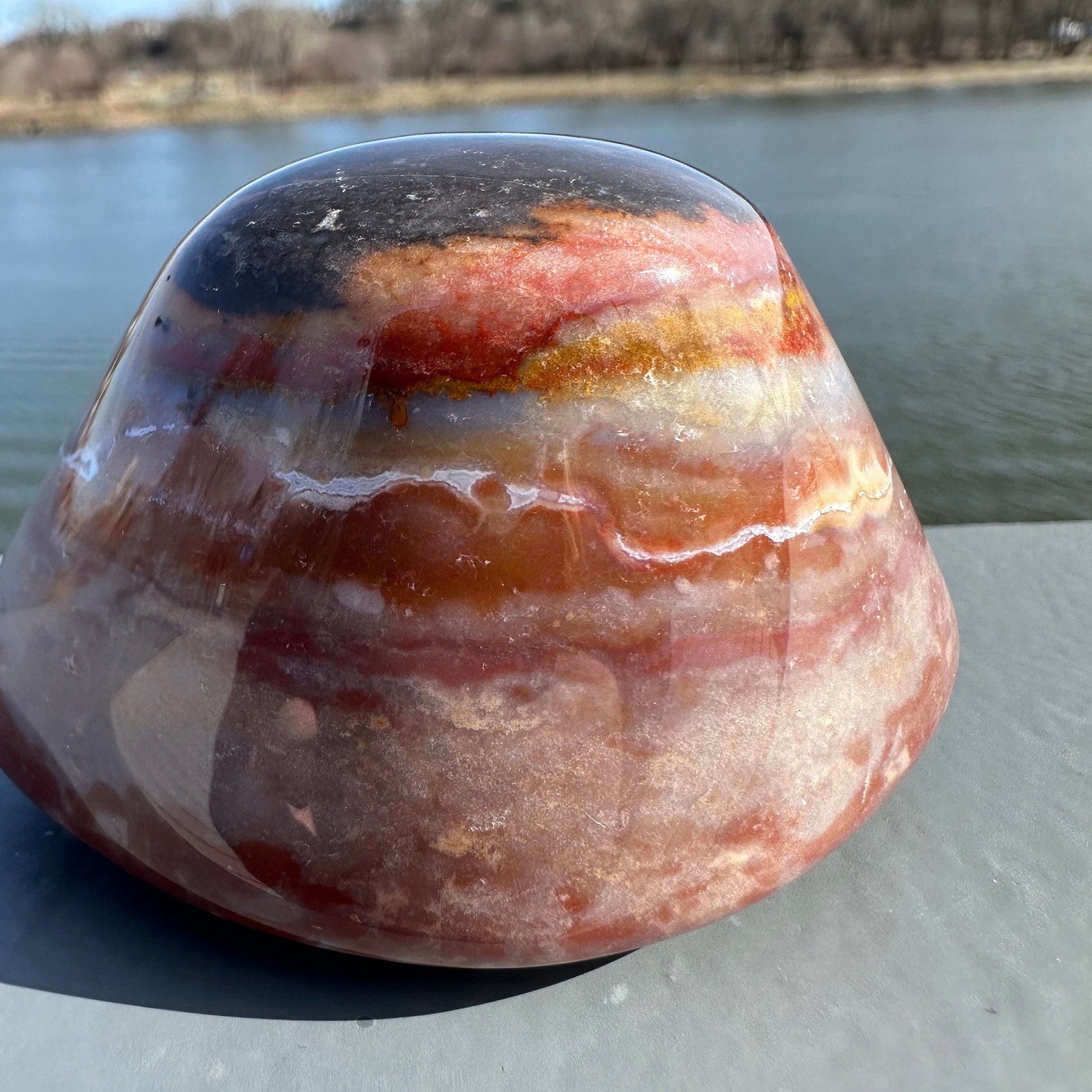 Large Shiva Agate Eye from India | Eye Of Shiva Crystals | Third Eye Agate Carved Crystals | Gems & Minerals | Crystal Collector Home Decor