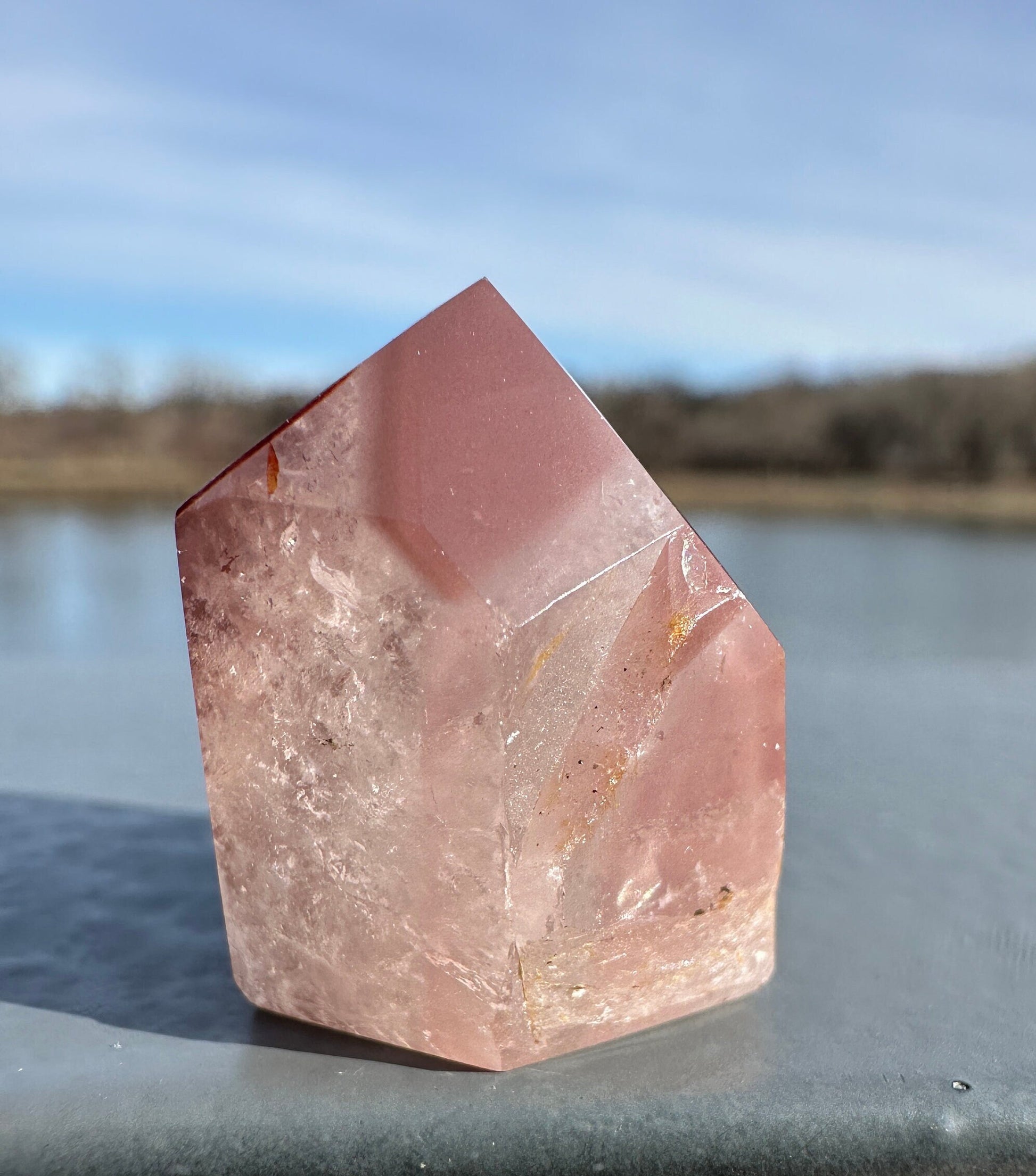 Rare Pink Lithium Point from Brazil | Lithium Tower | Lithium Crystal | Rare Crystals | Pink Lithium Crystal | Lithium Quartz